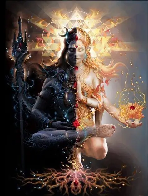 A picture of Ardhanarishvara