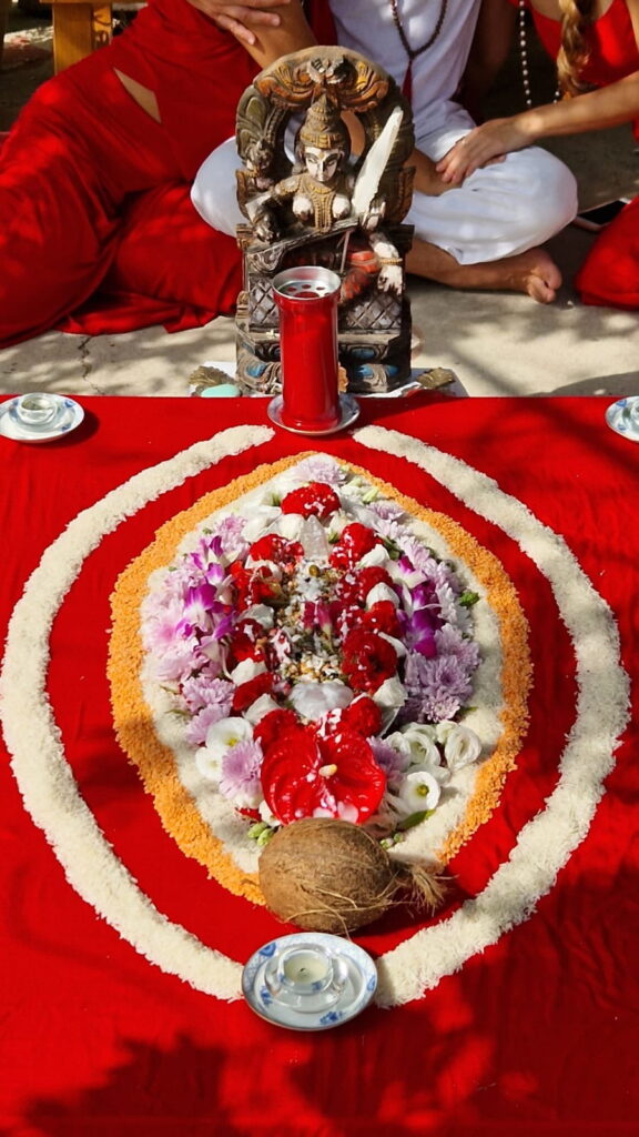 Eine Yoni Puja Feier