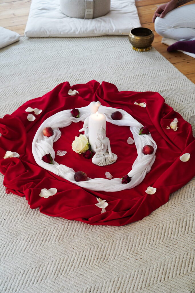 Ritualaltar in einem Berliner Tantra Beginner Workshop