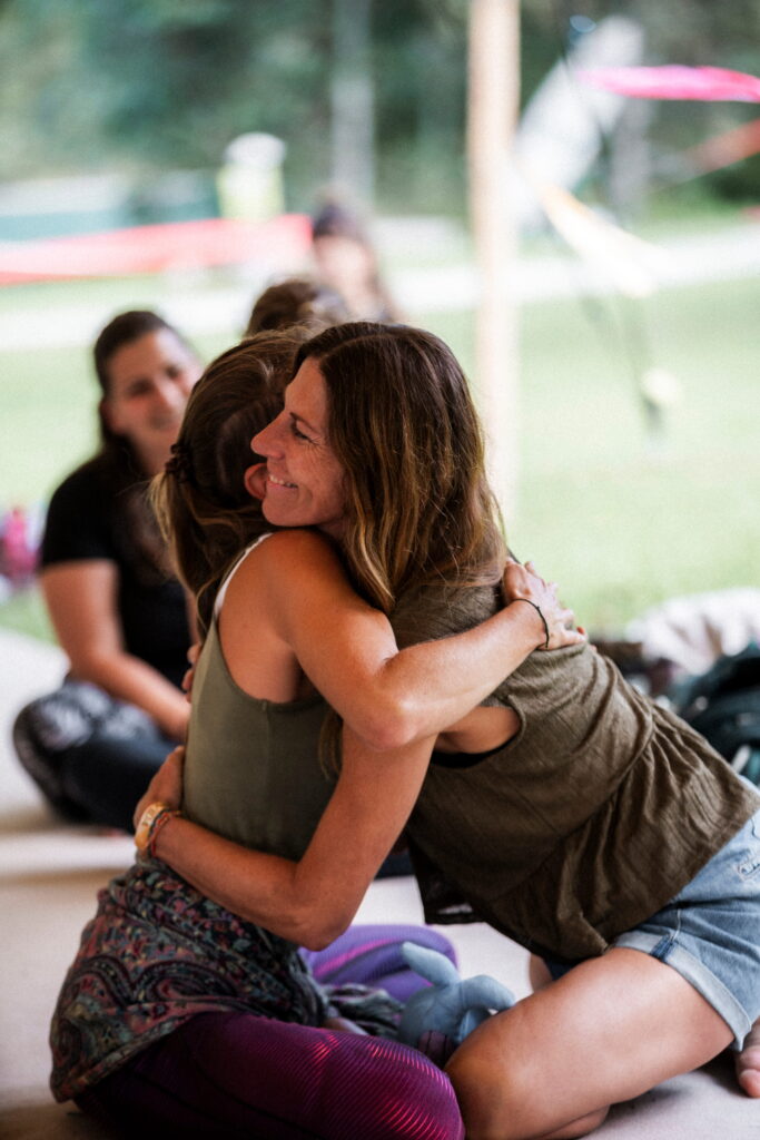 Warm embrace in the Polarity Workshop