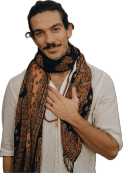 Sticker of Nico Loewer looking directly into the camera with a warm, welcoming expression